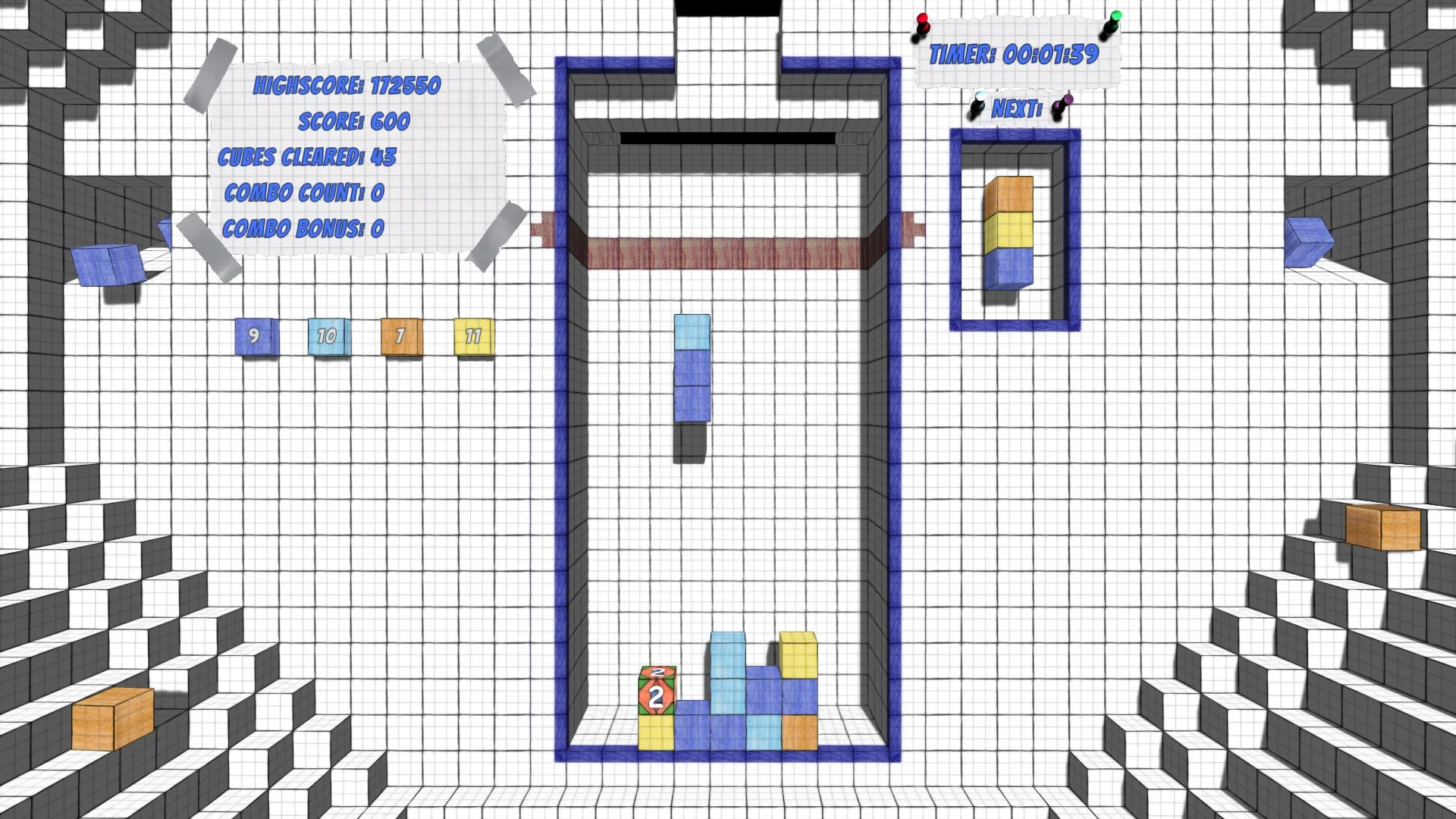 Изображение игры: Papertris