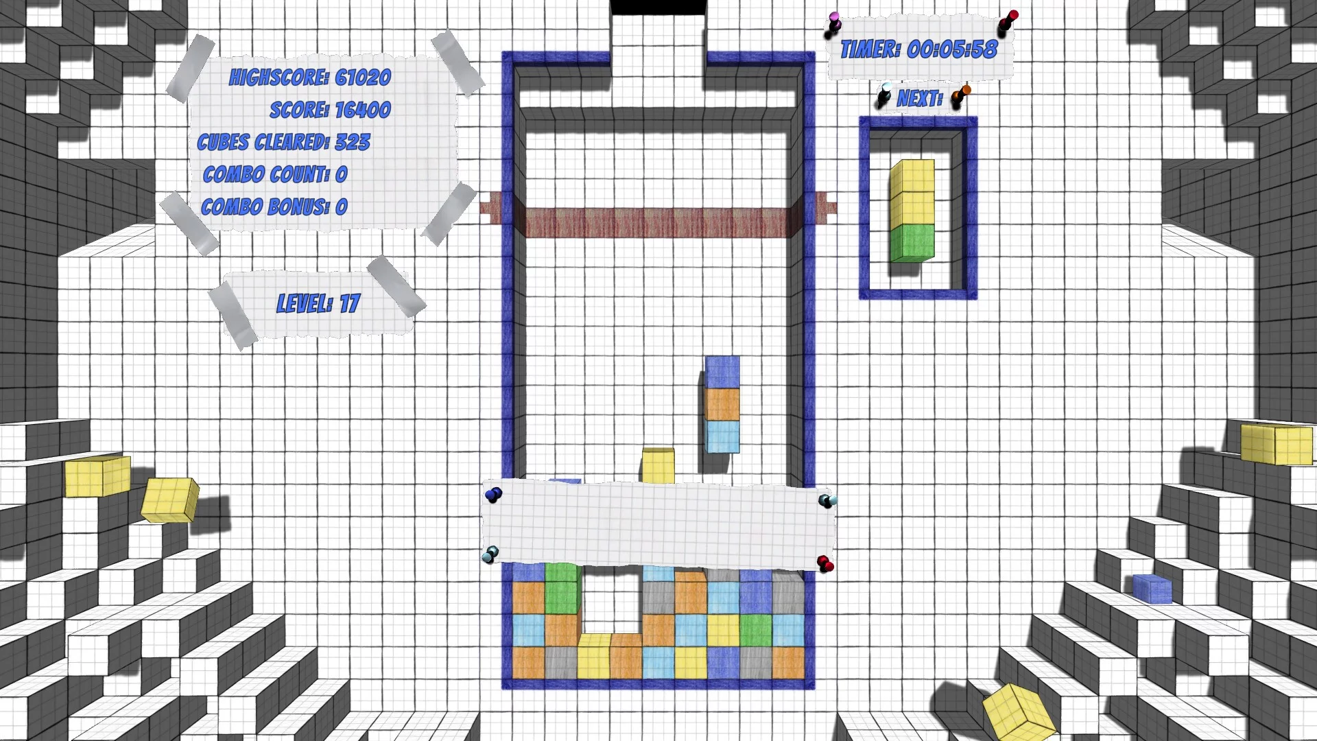 Изображение игры: Papertris