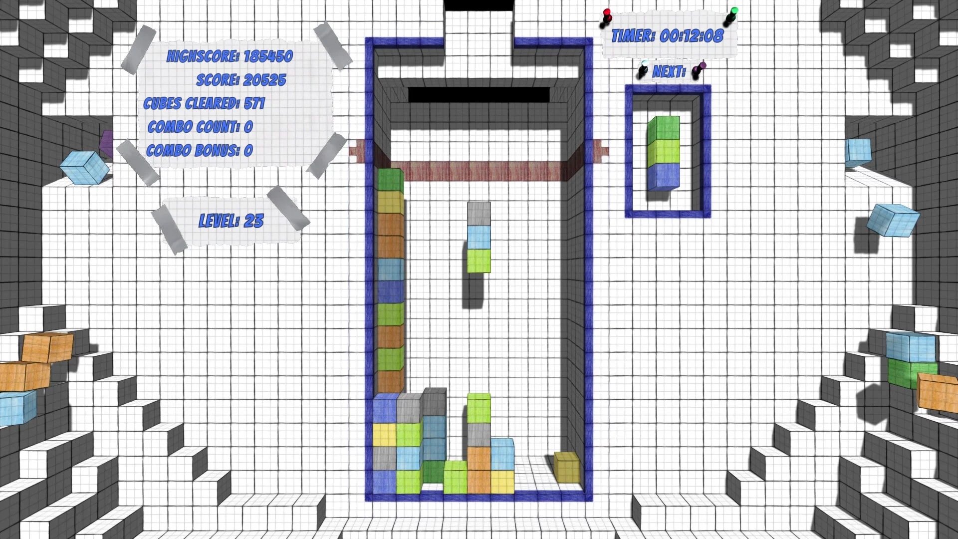 Изображение игры: Papertris