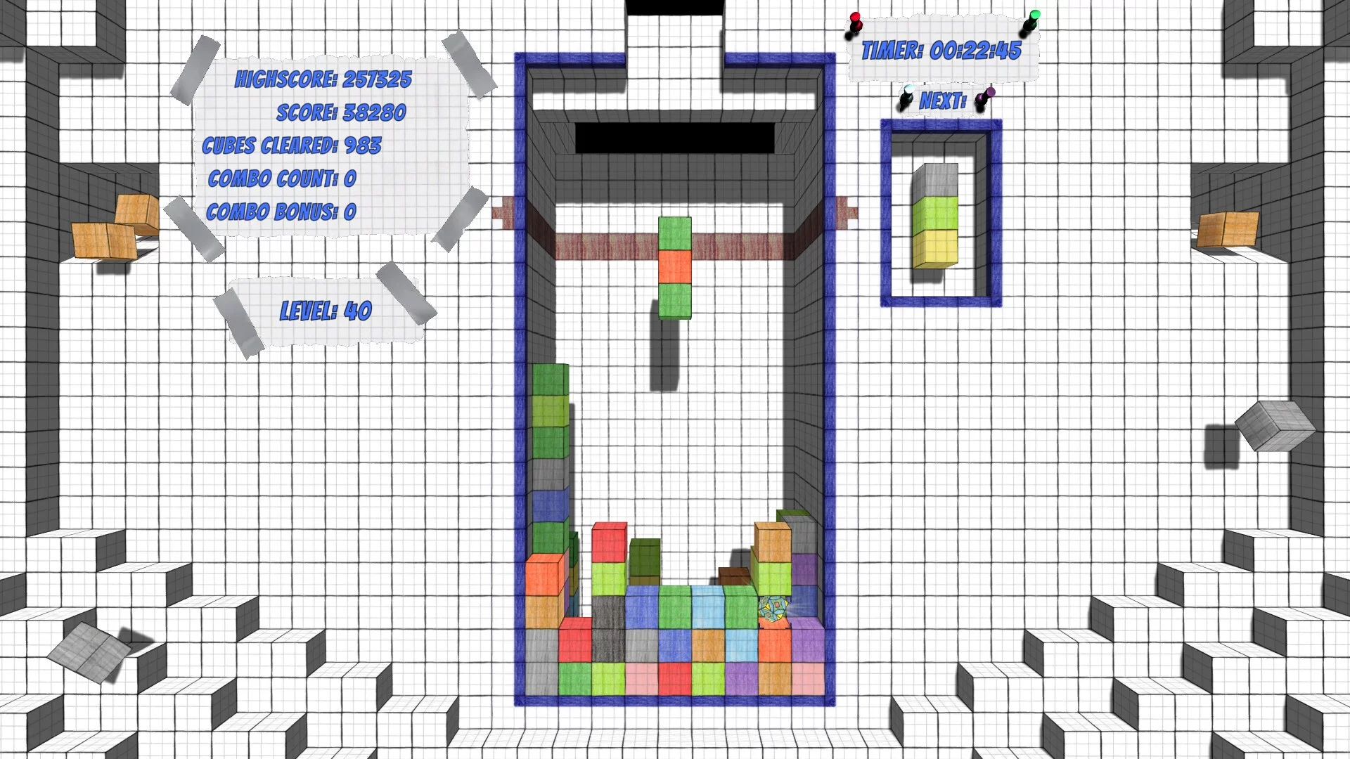 Изображение игры: Papertris