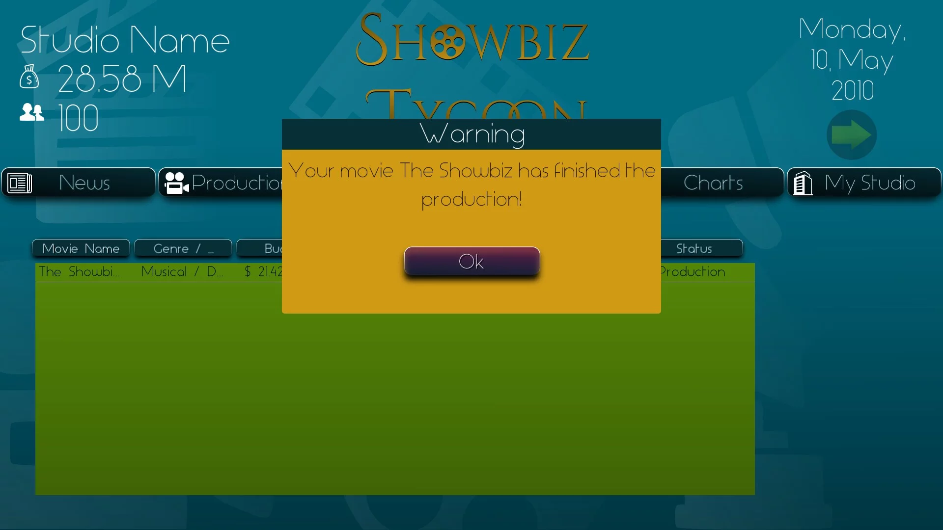 Изображение игры: Showbiz Tycoon