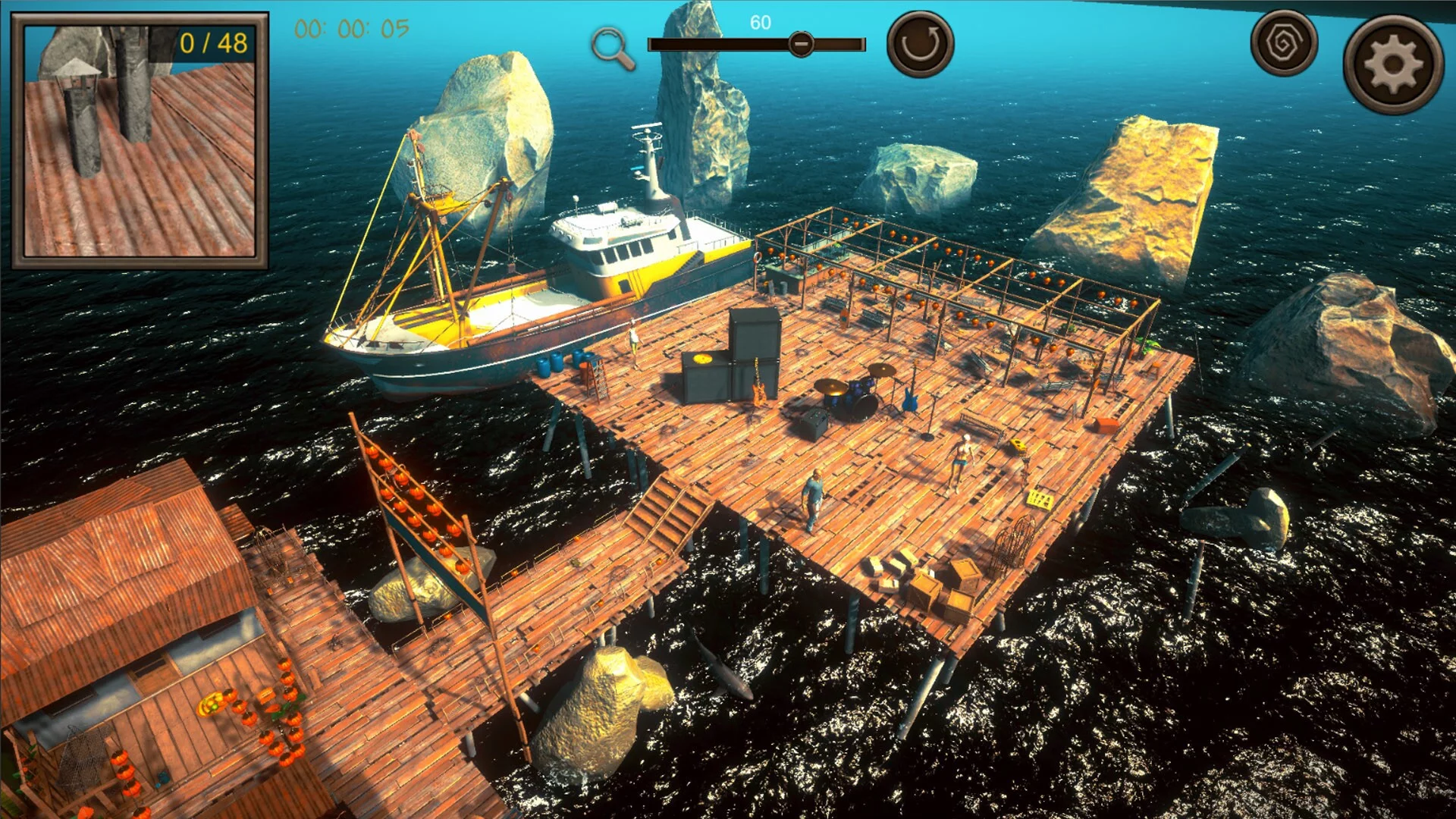 Изображение игры: Hidden Floating City Top-Down 3D