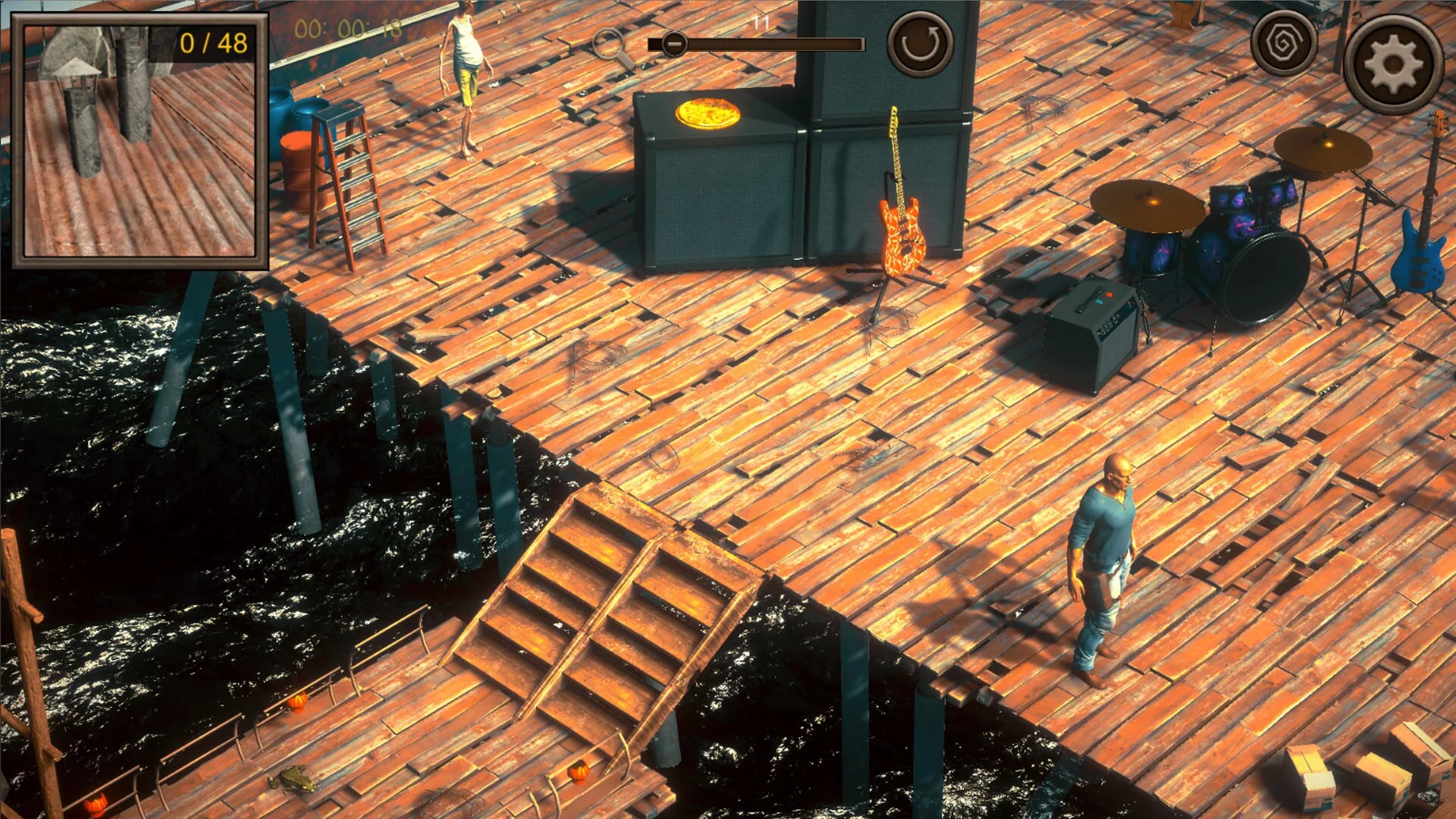 Изображение игры: Hidden Floating City Top-Down 3D