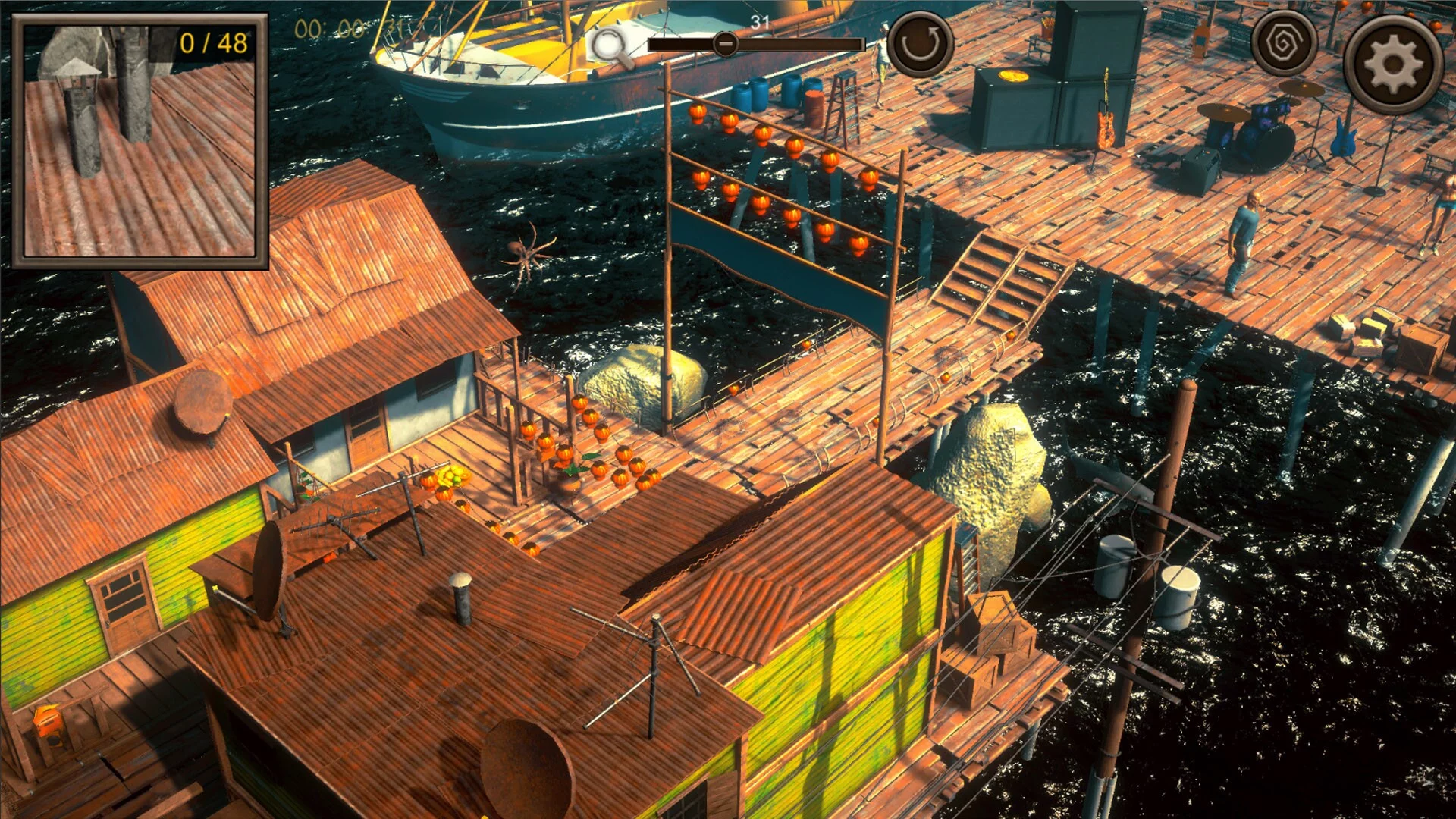 Изображение игры: Hidden Floating City Top-Down 3D