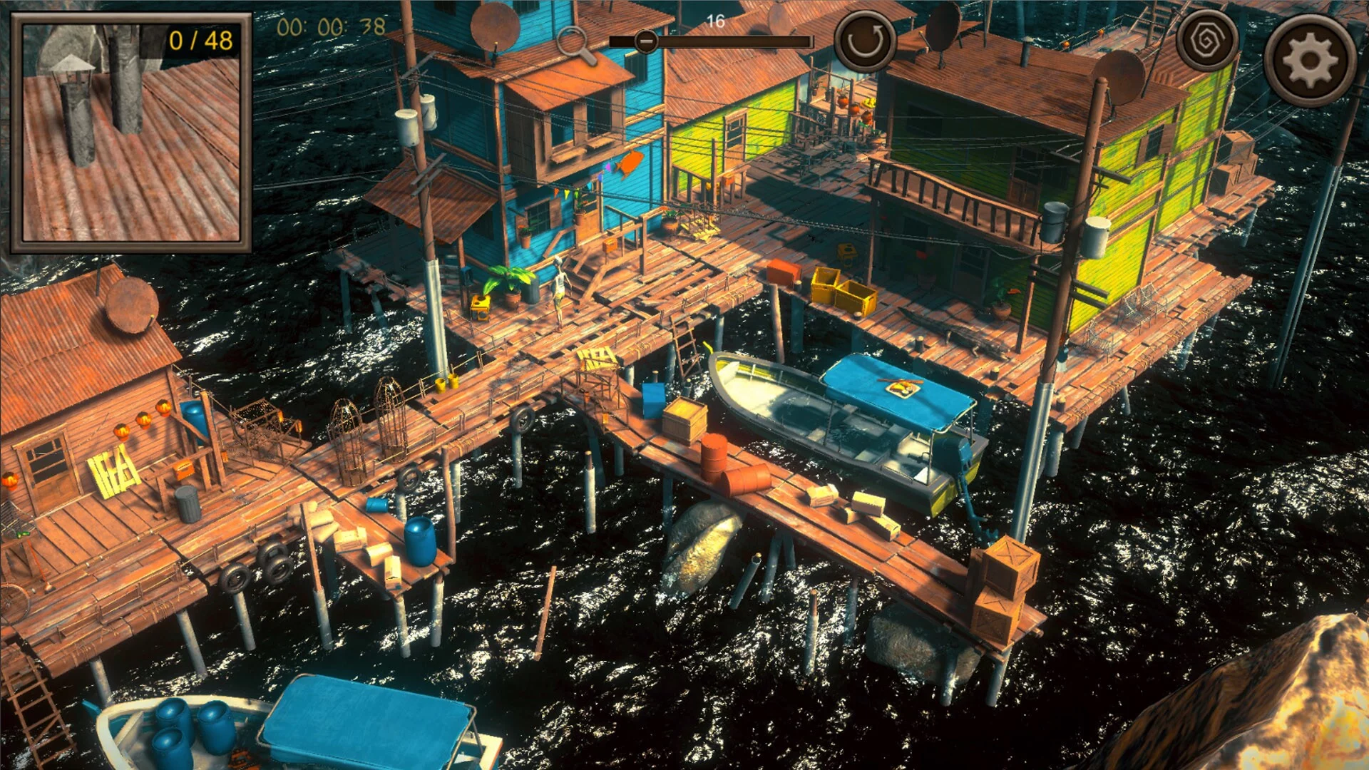 Изображение игры: Hidden Floating City Top-Down 3D