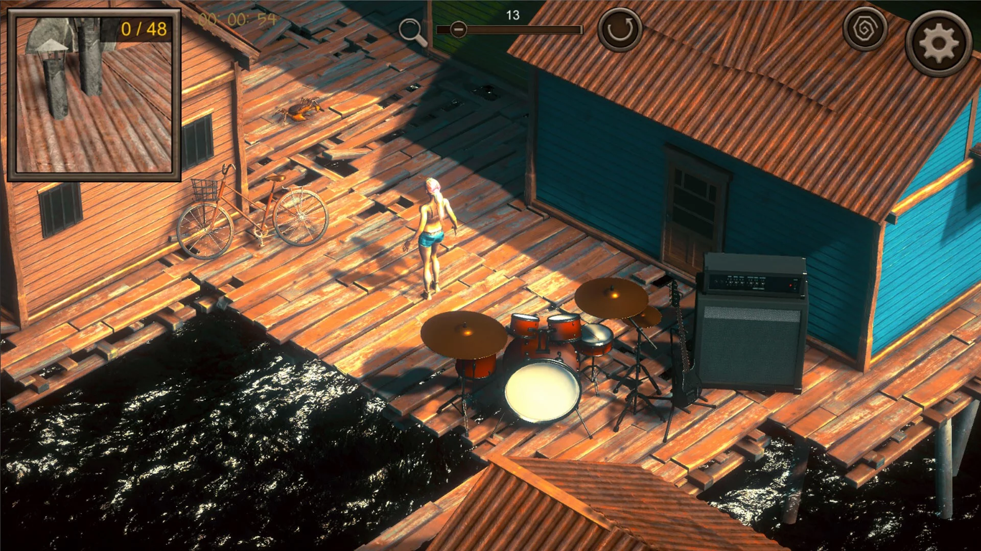 Изображение игры: Hidden Floating City Top-Down 3D
