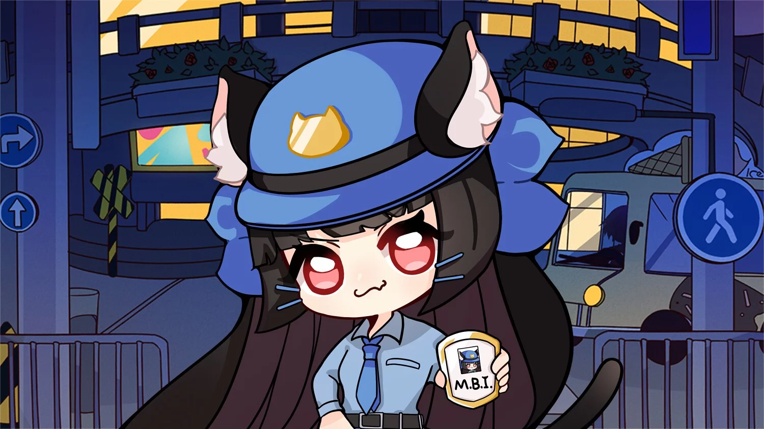 Изображение игры: 卖萌恶霸喵霸霸 Cute Bully Nyanbaba