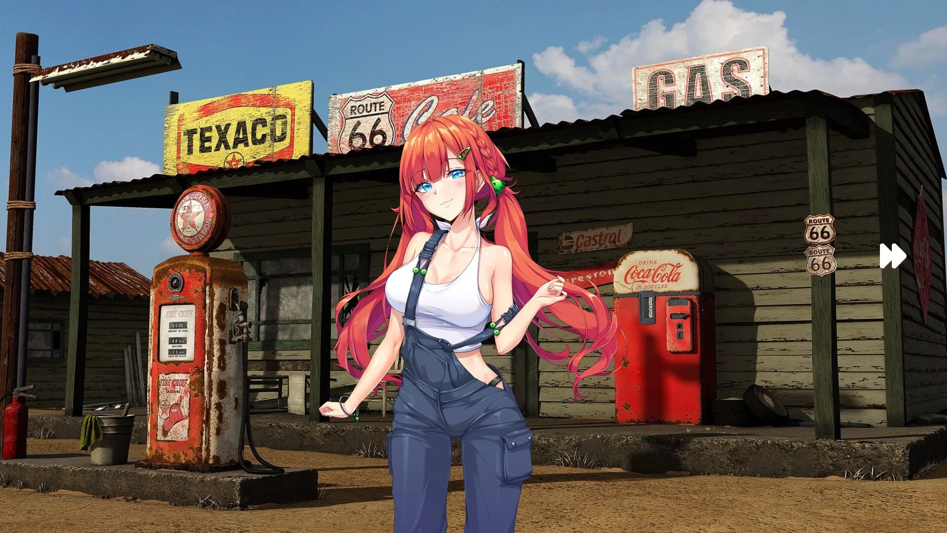 Изображение игры: Anime Gas Station