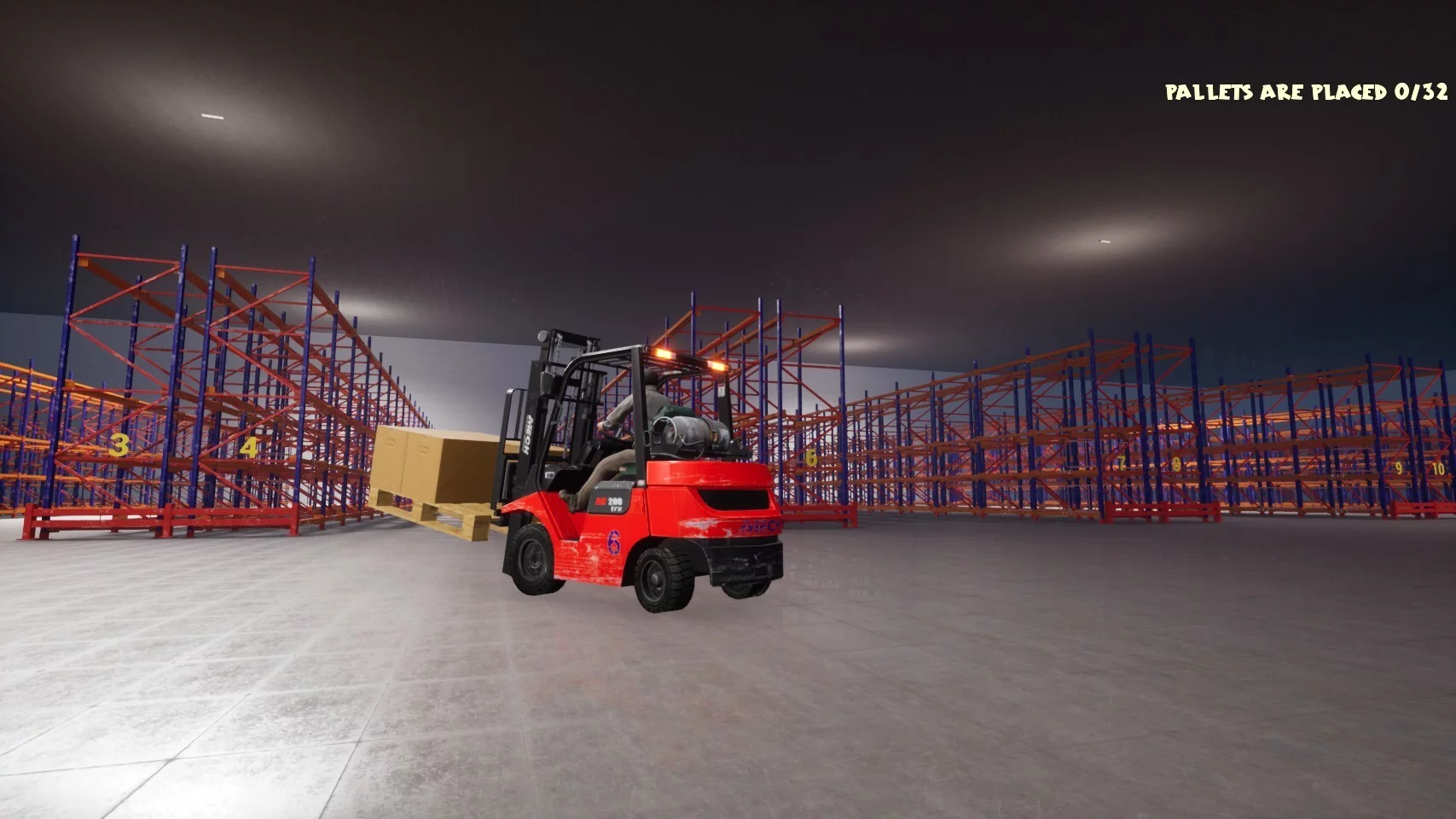 Изображение игры: Warehouse Simulator: Forklift Driver