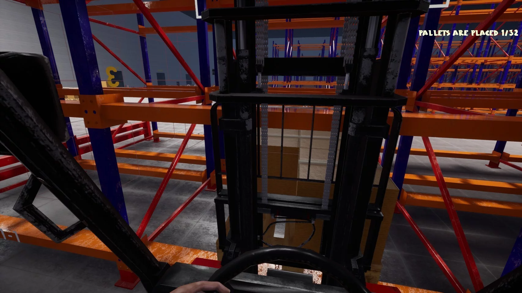 Изображение игры: Warehouse Simulator: Forklift Driver