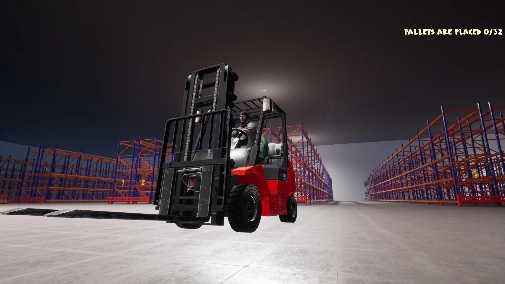 Изображение игры: Warehouse Simulator: Forklift Driver