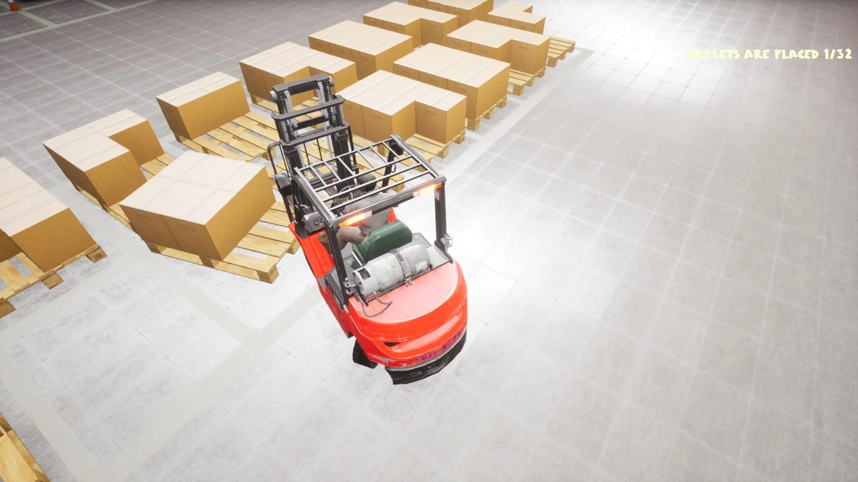 Изображение игры: Warehouse Simulator: Forklift Driver