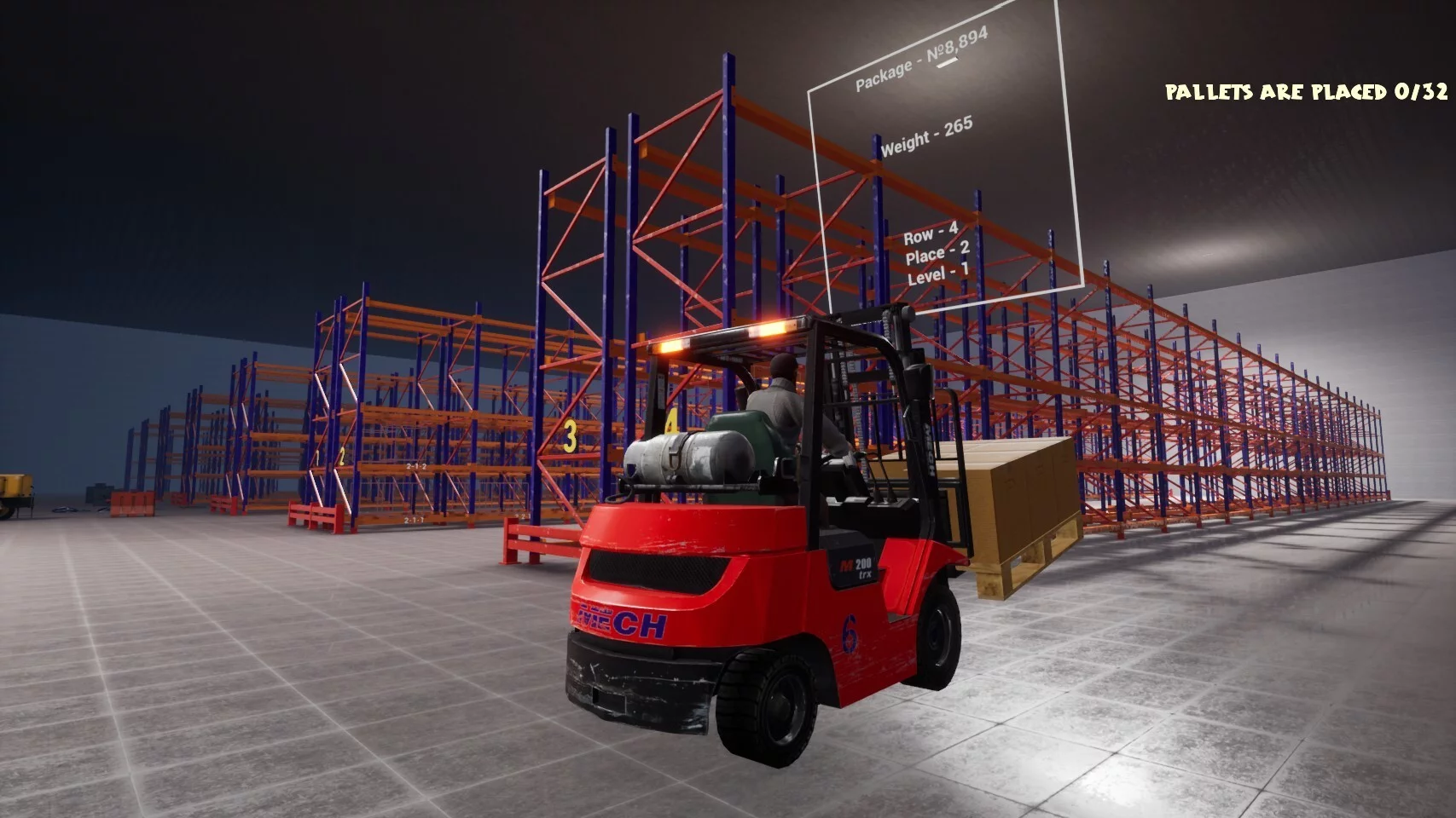 Изображение игры: Warehouse Simulator: Forklift Driver