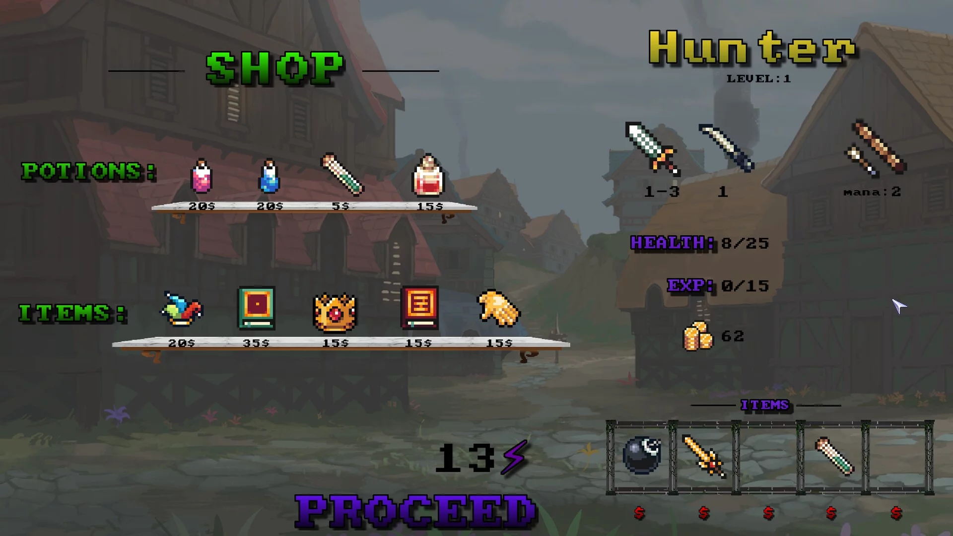 Изображение игры: Monsters and Weapons