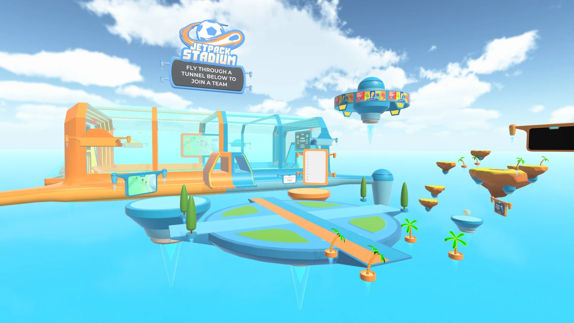 Изображение игры: Jetpack Stadium