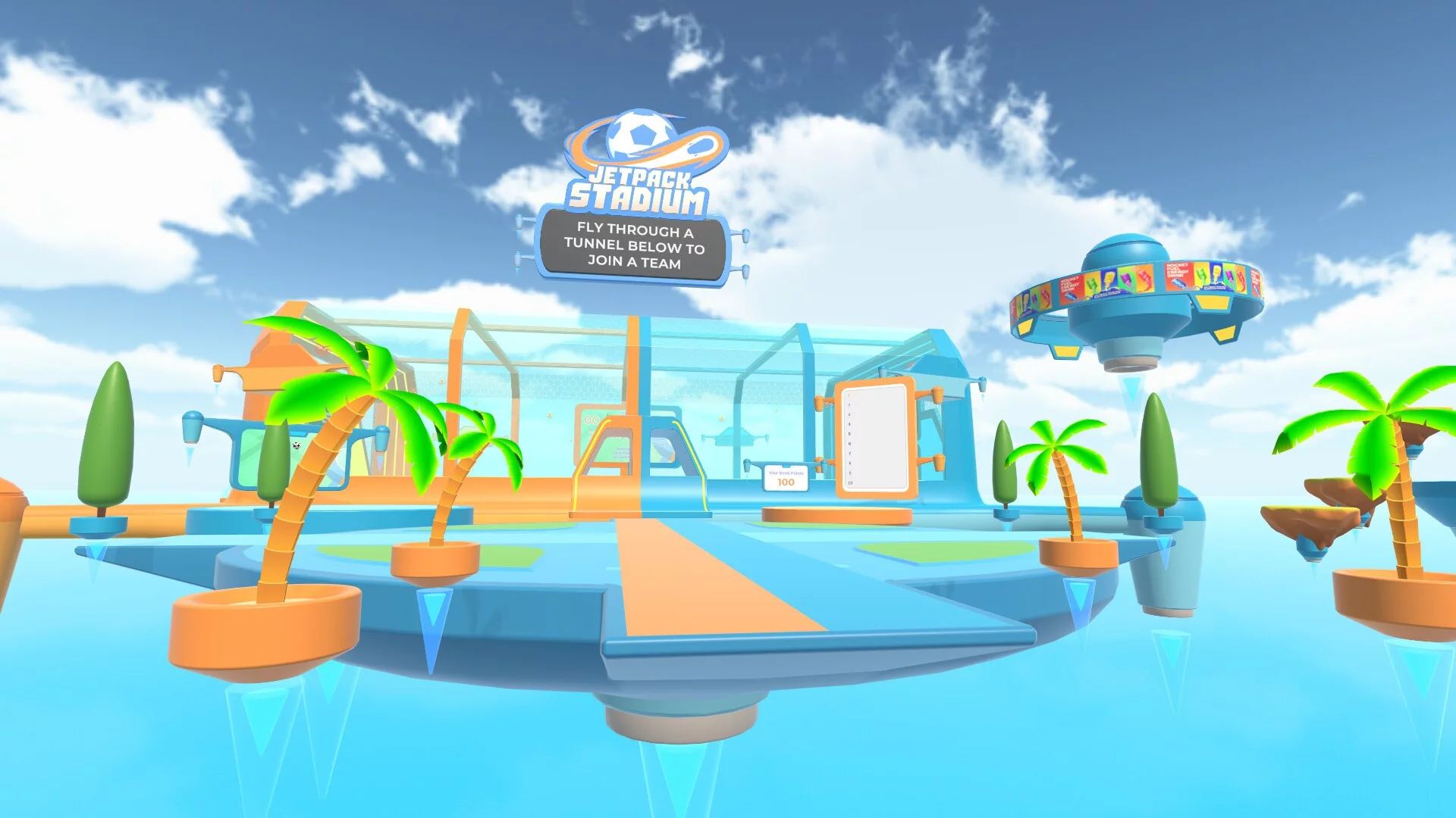 Изображение игры: Jetpack Stadium