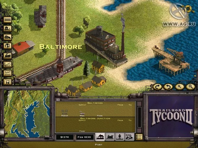 Изображение игры: Railroad Tycoon 2
