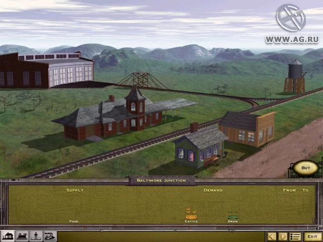 Изображение игры: Railroad Tycoon 2