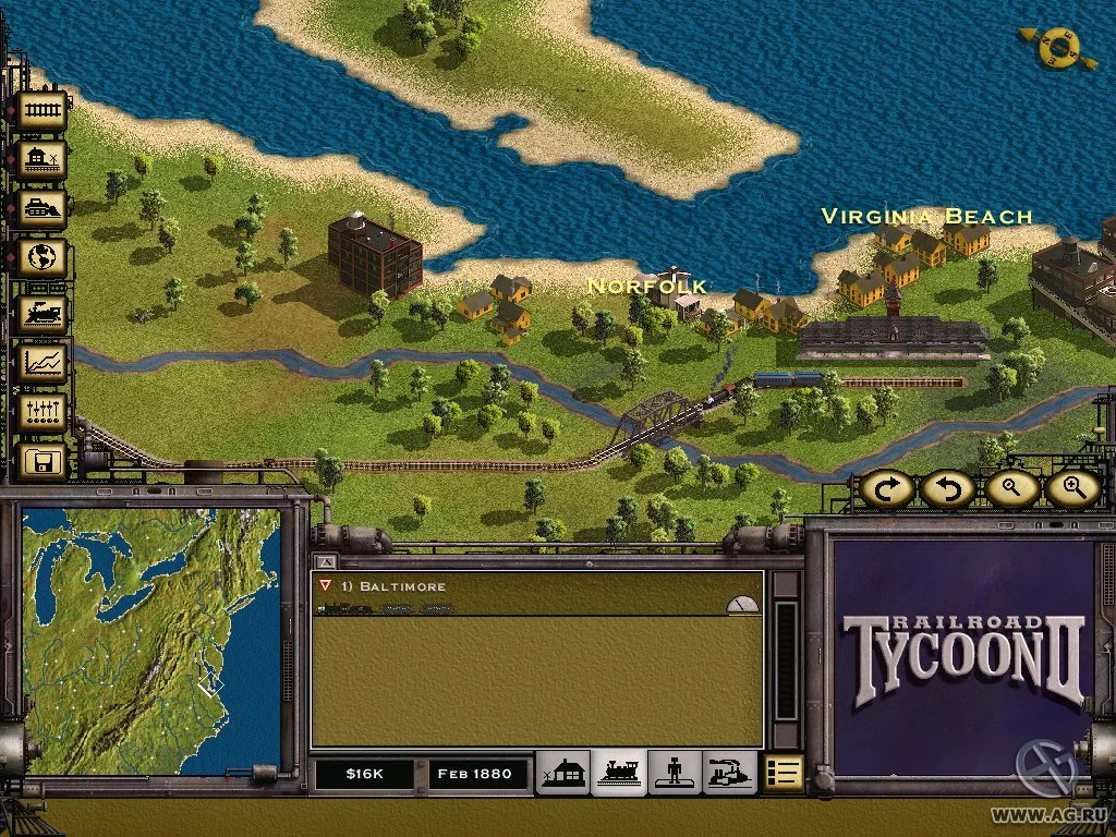 Изображение игры: Railroad Tycoon 2
