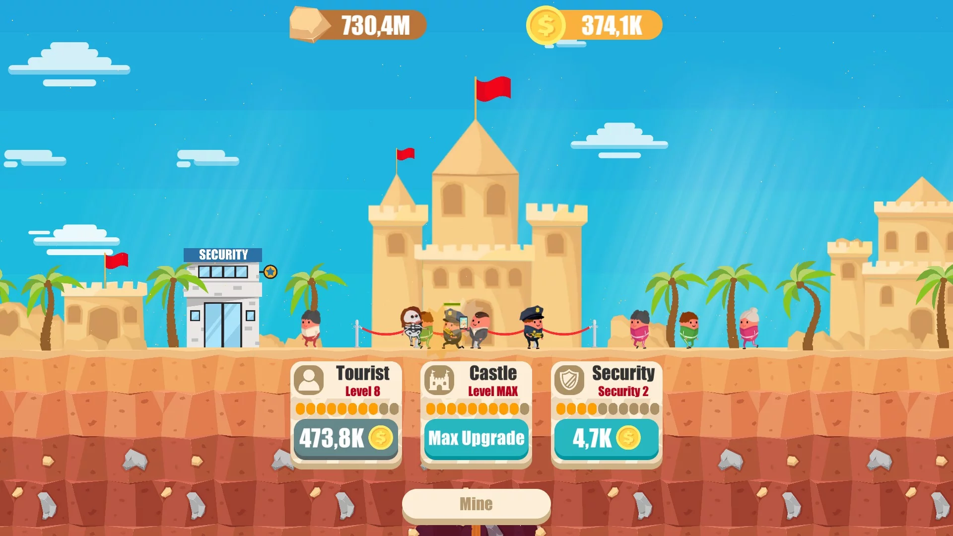 Изображение игры: Idle Sand Castle