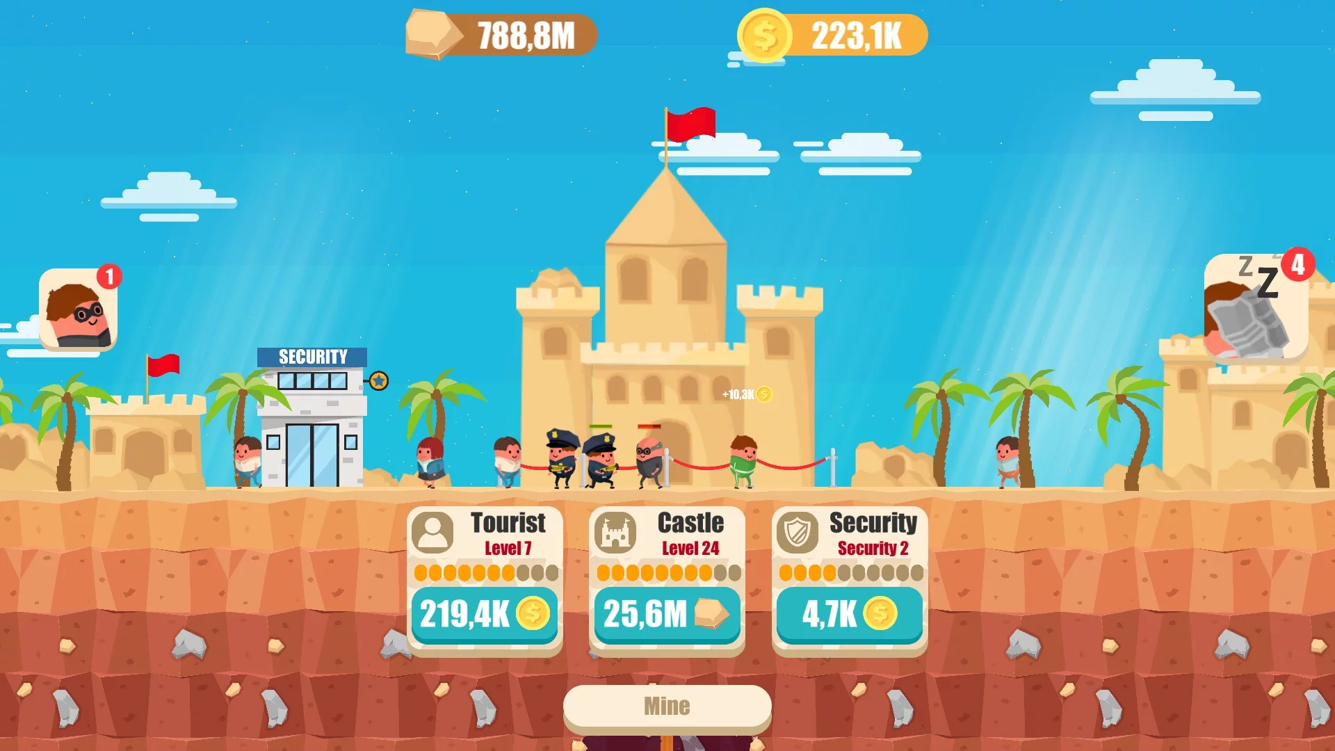 Изображение игры: Idle Sand Castle
