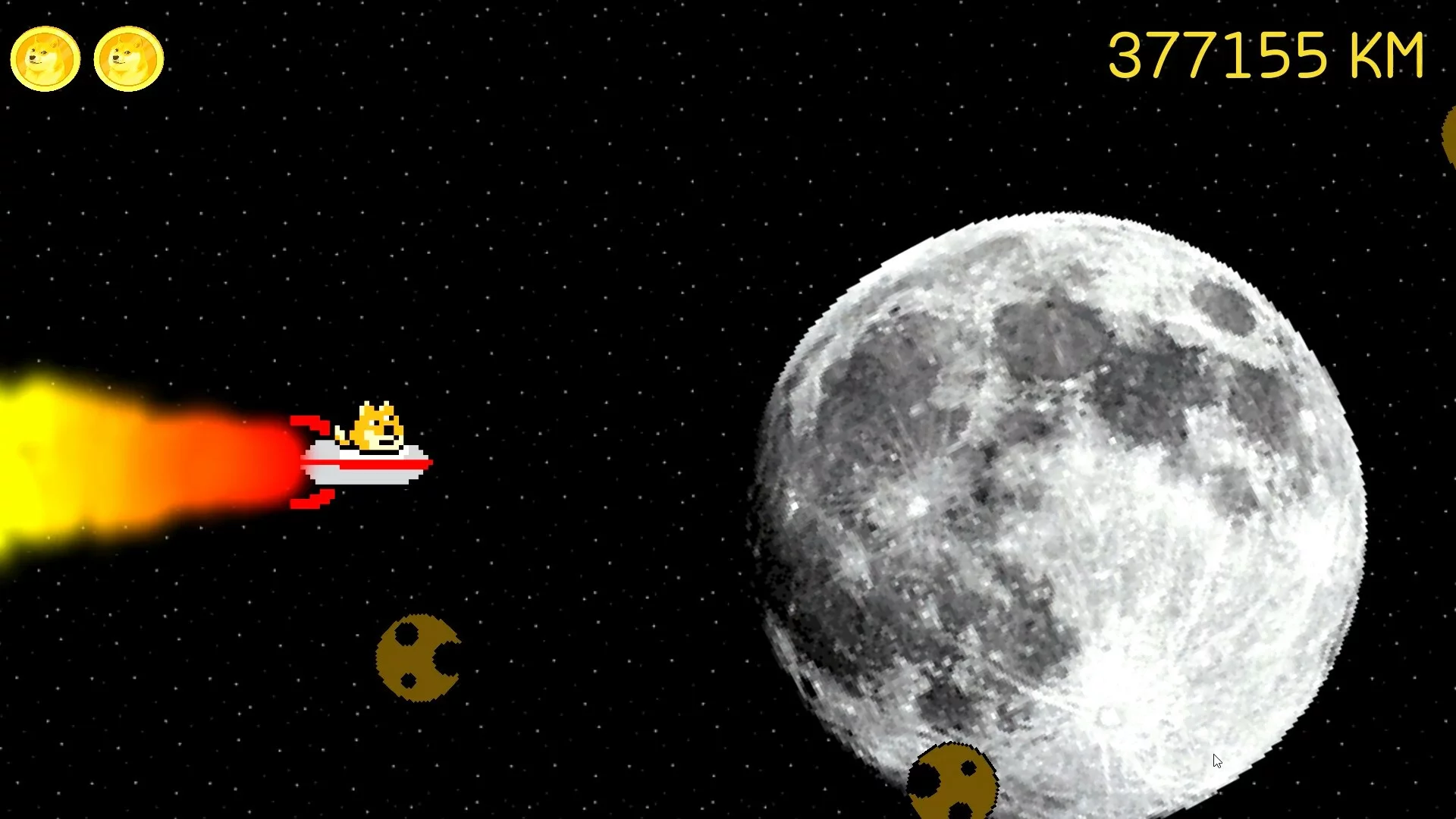 Изображение игры: Doge to the Moon