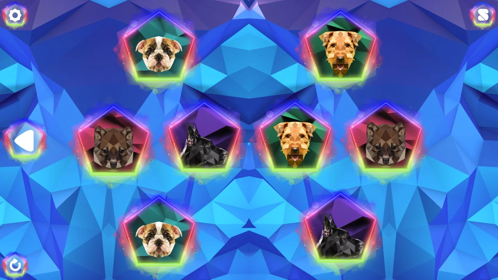 Изображение игры: Poly Memory: Dogs