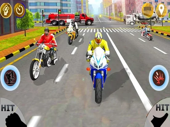 Изображение игры: Moto Bike Attack Racing