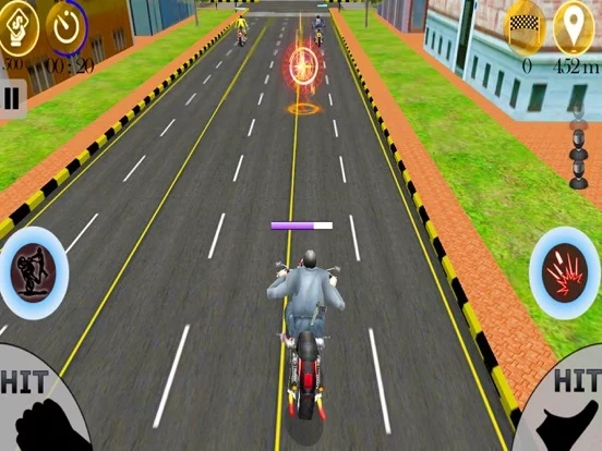 Изображение игры: Moto Bike Attack Racing