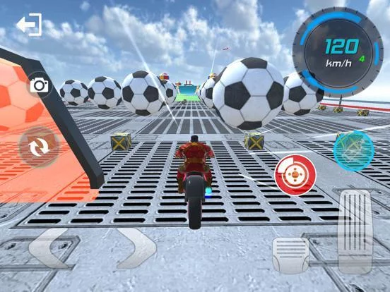 Изображение игры: SuperHero Bike Stunt Racing Go