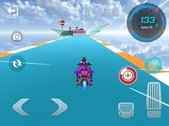 Изображение игры: SuperHero Bike Stunt Racing Go