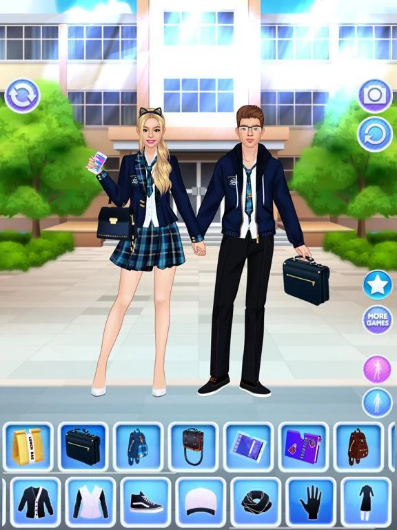 Изображение игры: High School Couple Makeover
