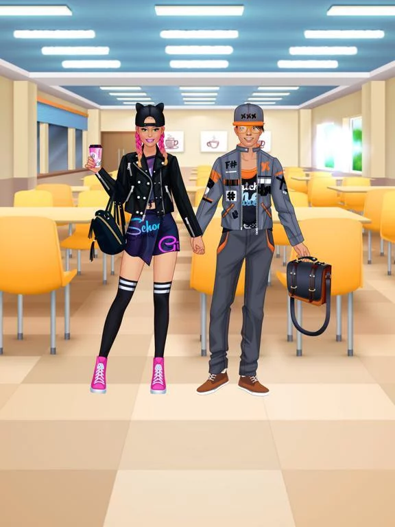 Изображение игры: High School Couple Makeover