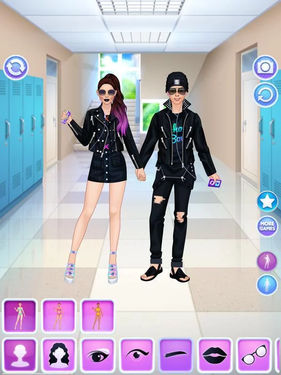 Изображение игры: High School Couple Makeover
