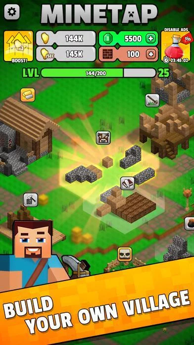 Изображение игры: Minetap – Merge rpg clicker