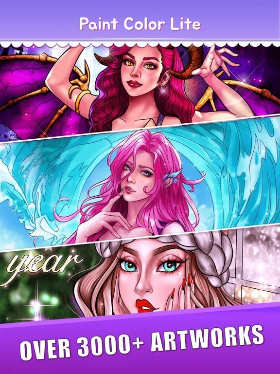 Изображение игры: Paint Color Lite-Coloring Book