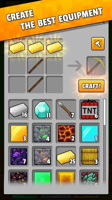 Изображение игры: Minetap – Merge rpg clicker
