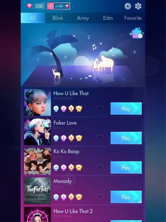 Изображение игры: KPOP PIANO: Magic Music Tiles!