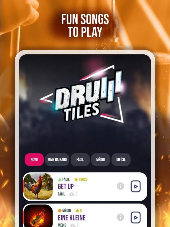 Изображение игры: DRUM TILES: Music Game