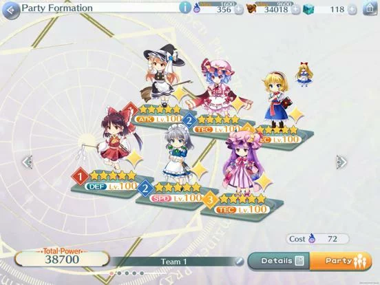 Изображение игры: Touhou LostWord