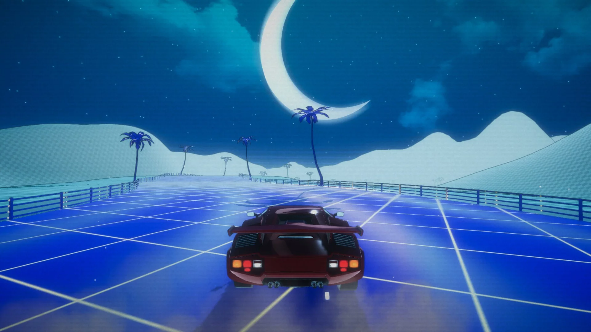 Изображение игры: RetroDrift: Retrowave Online Road