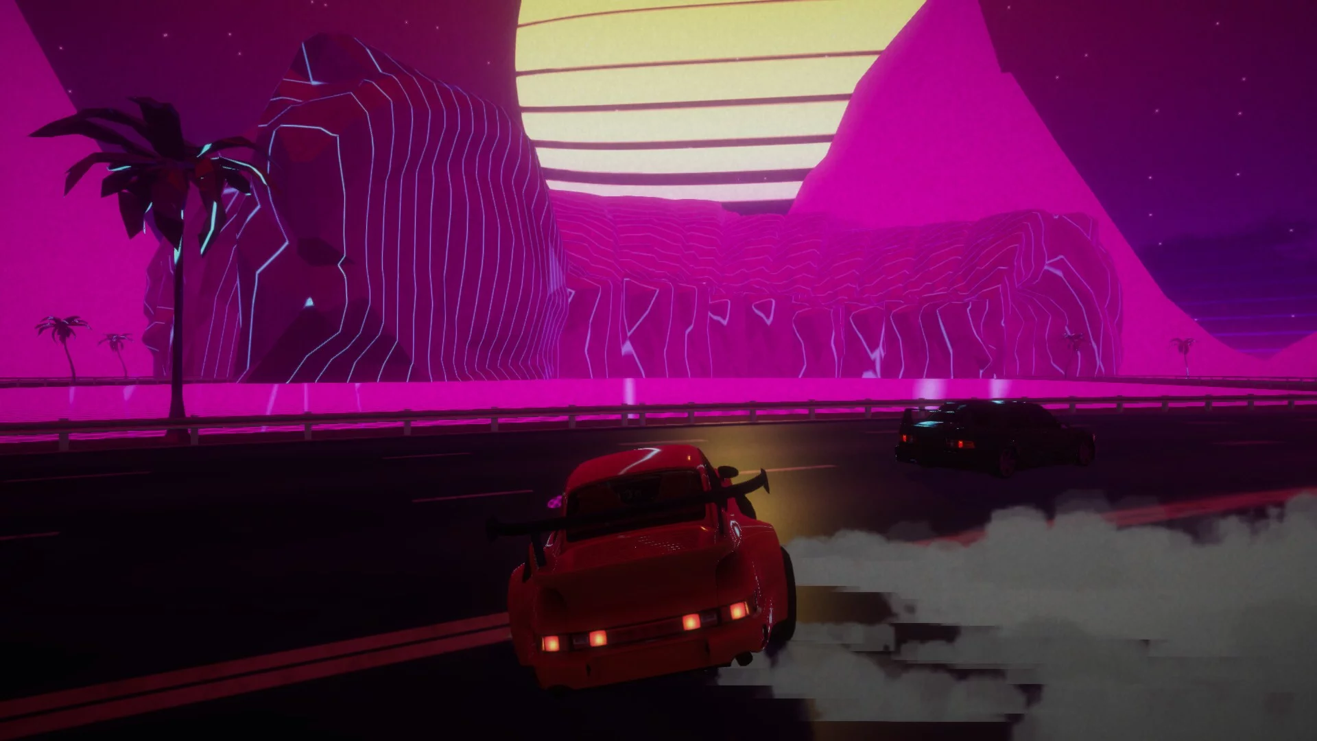 Изображение игры: RetroDrift: Retrowave Online Road