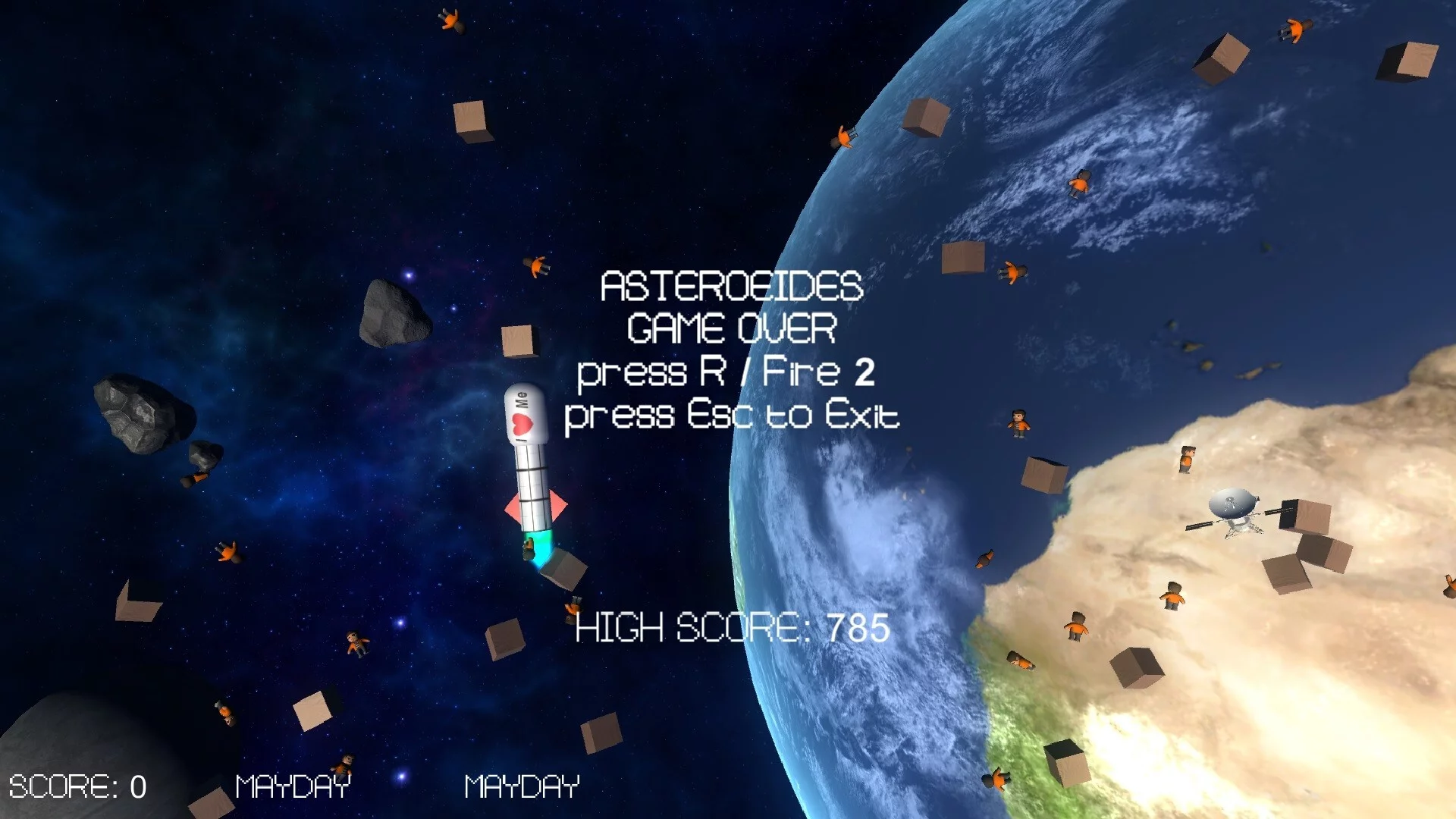 Изображение игры: Asteroides