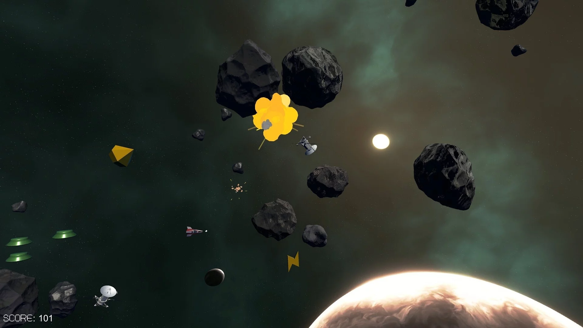 Изображение игры: Asteroides