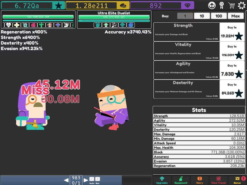 Изображение игры: Idle Superpowers