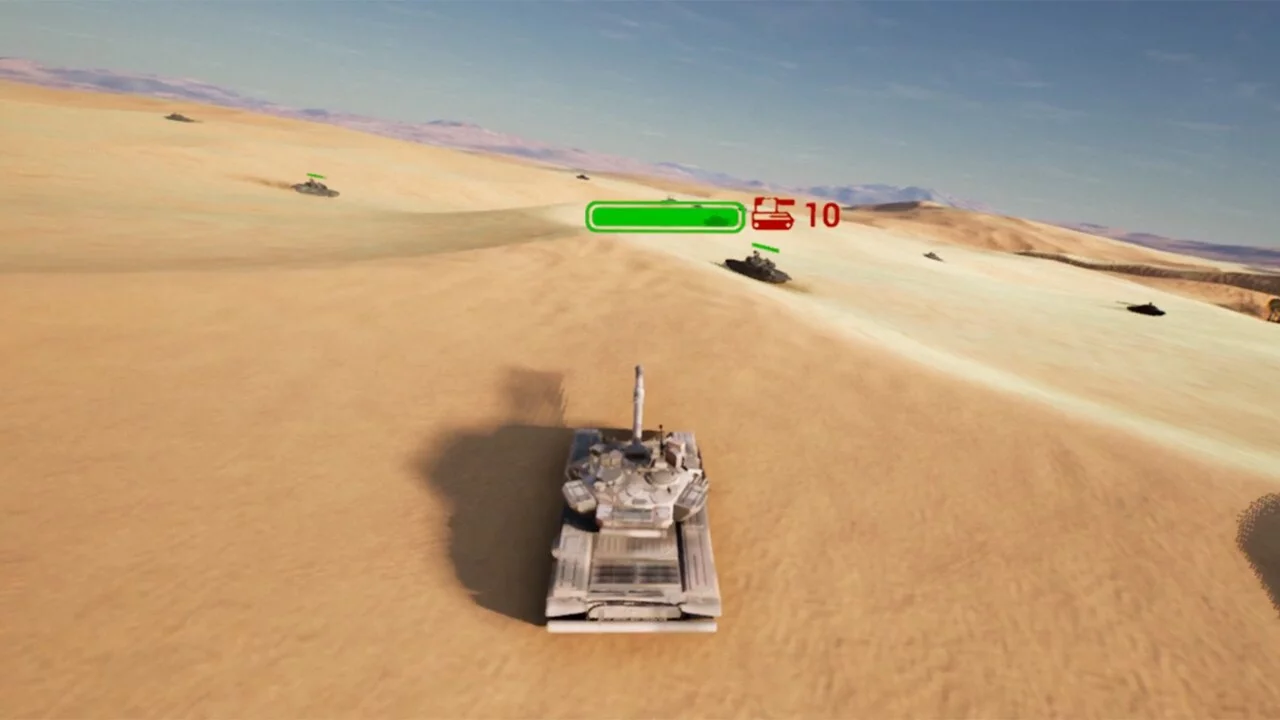 Изображение игры: T90 Tank Battle Simulator in VR