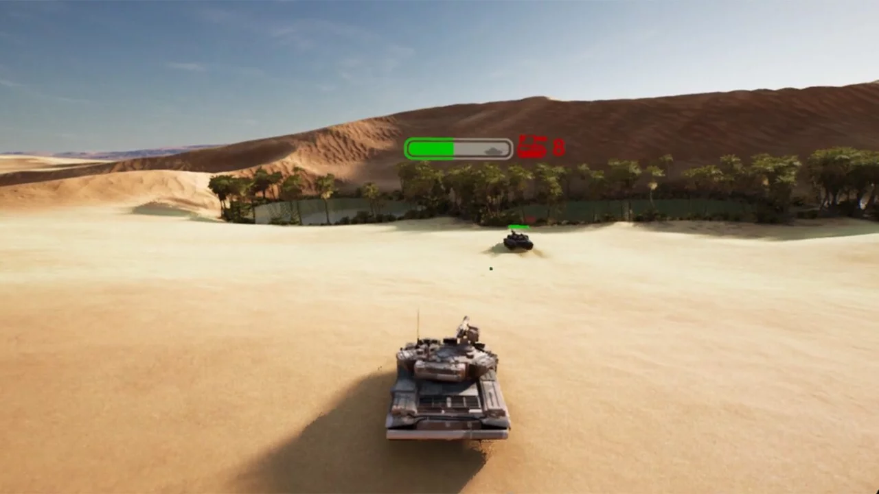 Изображение игры: T90 Tank Battle Simulator in VR