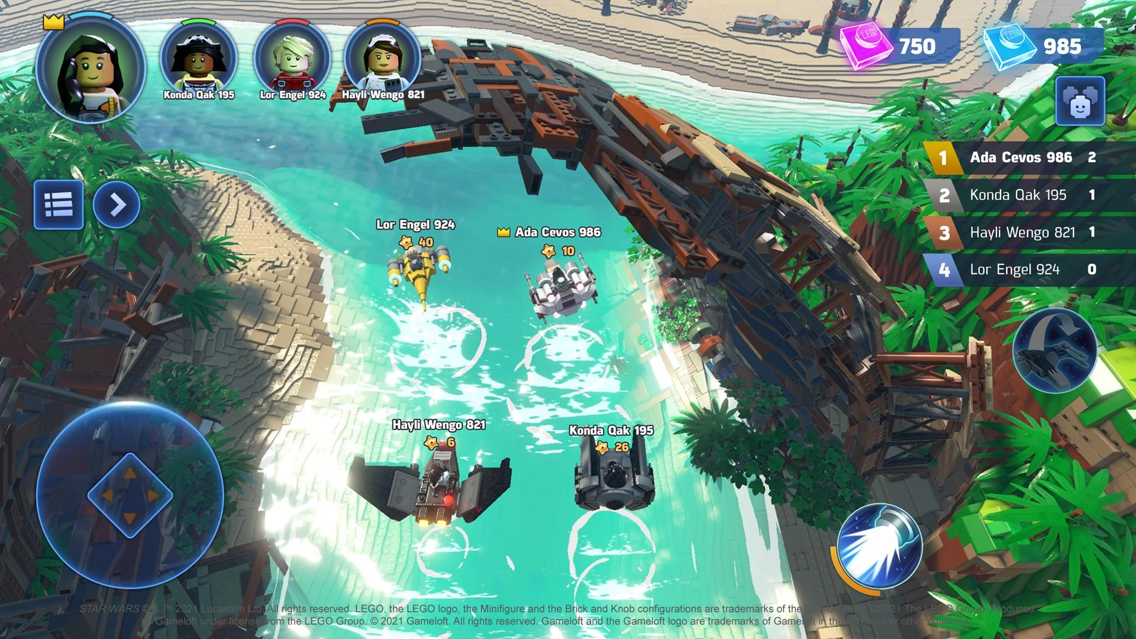 Изображение игры: LEGO Star Wars: Castaways
