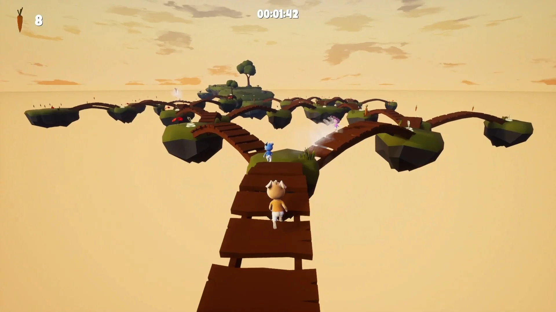 Изображение игры: Bouncy Bunnies