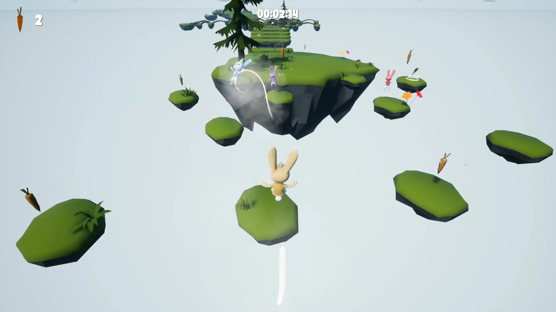 Изображение игры: Bouncy Bunnies